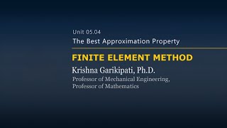 The Best Approximation Property — Lesson 3