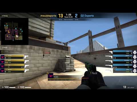 CS:GO POV Mousesports frozen (22/10) vs G2 (de_vertigo) @ESL PRO LEAGUE SEASON 13