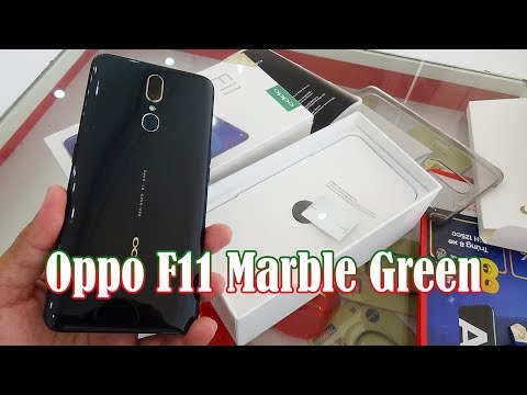 Unboxing Oppo F11 Marble Green color