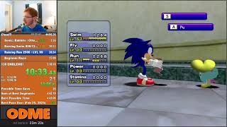 Sonic Adventure DX - 130 Emblem Speedrun in 4:57:10 (4:44:11 RTA)