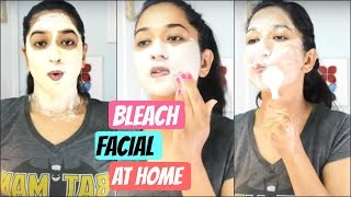 How to Facial And  Bleach at home || Brownbeautysimor || Indian Beauty guru