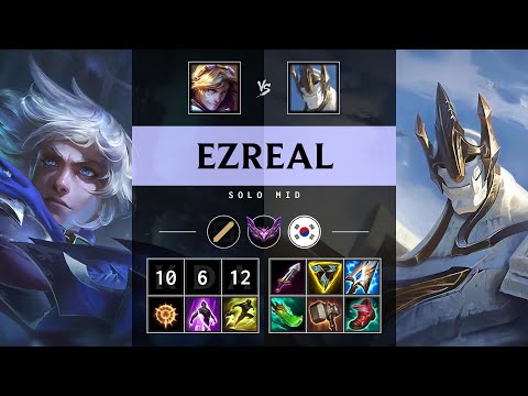 Ezreal Mid vs Galio - KR Master Patch 25.18