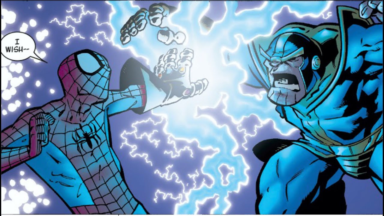 QUANDO O HOMEM ARANHA USOU A MANOPLA DO INFINITO! #shorts #homemaranha