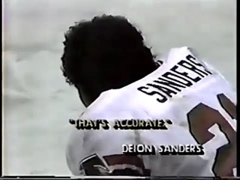 Deion Sanders 1st NFL Start vs Patriots (1989)