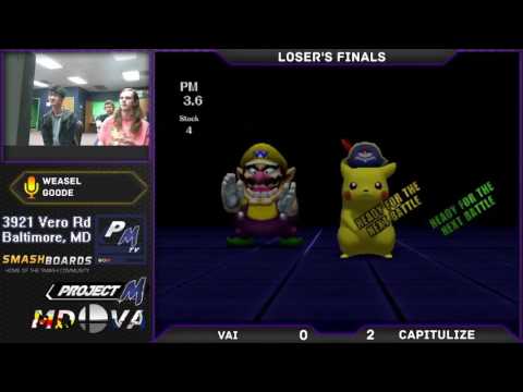S@X 2/13/17 - Vai (Wario) vs Capitulize (Pikachu) - Losers Finals