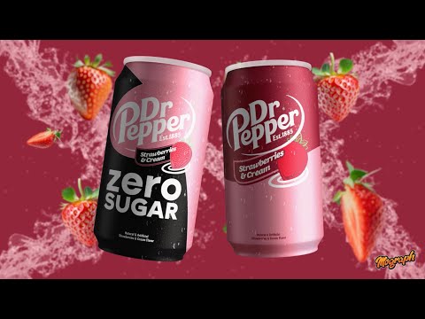 Commercial Dr. Pepper Can 2D Product Animation - After Effects