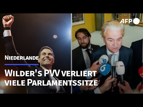 Niederlande: Wilders´PVV und Mitte-Partei D66 liegen Kopf an Kopf | AFP