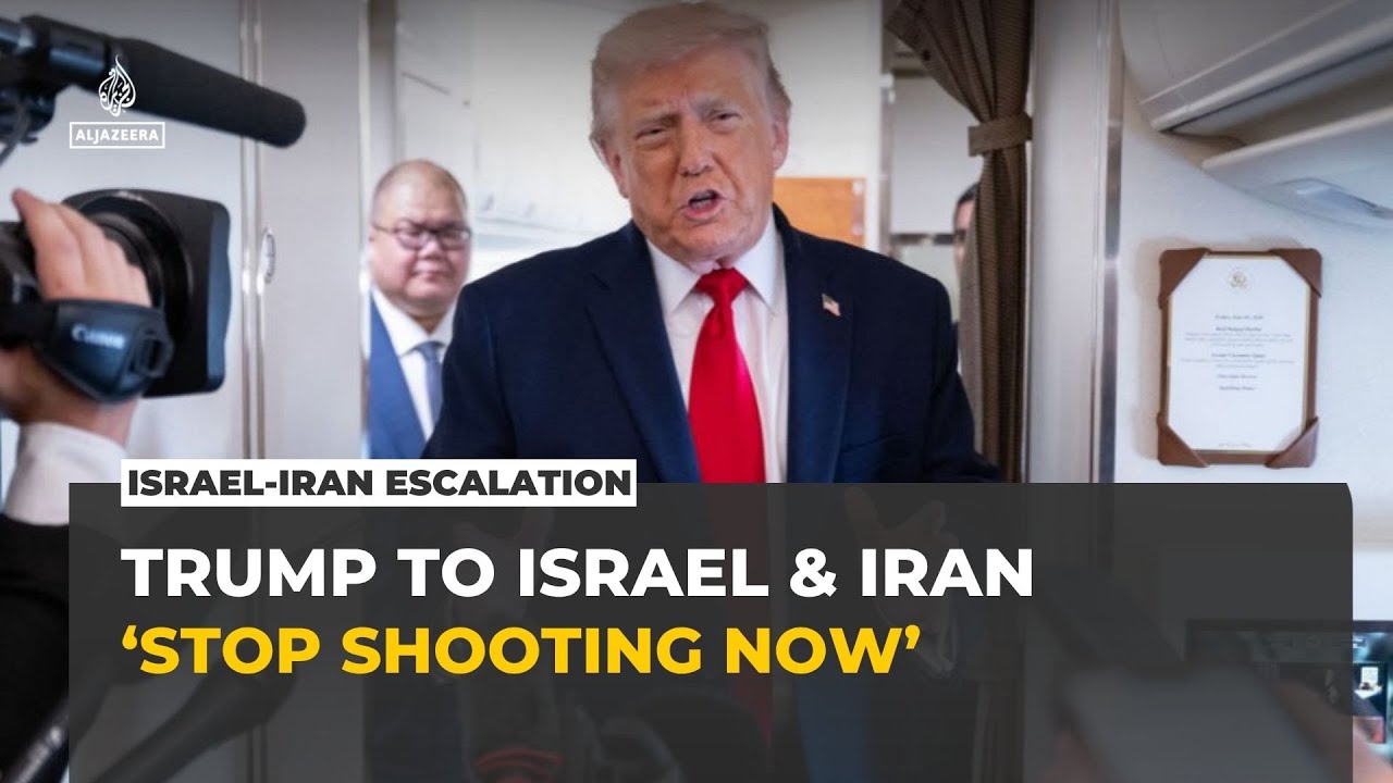 Trump demands Israel and Iran to stop ‘shooting immediately’