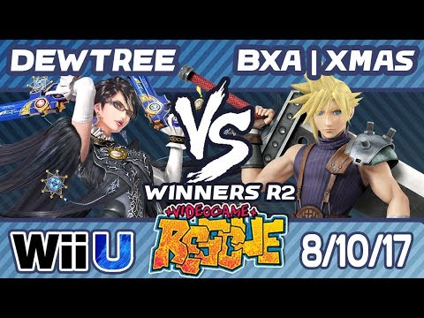 Video Game Rescue 8/10/17 - Dewtree (Bayonetta, Meta Knight) vs. BxA | Xmas (Cloud) - WR2