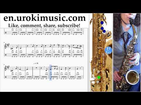 Saxophone lessons (Tenor) Harry Potter - Hedwig's Theme Sheet Music Tutorial um-i352
