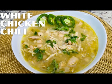 White Chicken Chili Recipe | Easy White Chicken Chili Recipe | White Chicken Chili Soup