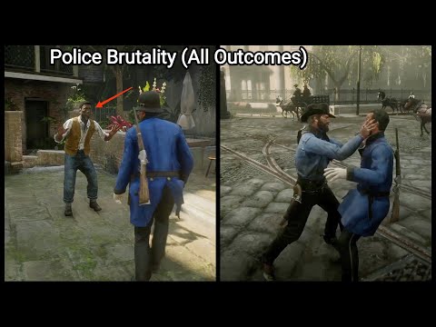 Arthur Saves A Man Who Is Getting Beat Up by The Lawmen in Saint Denis (All Outcomes) - RDR2