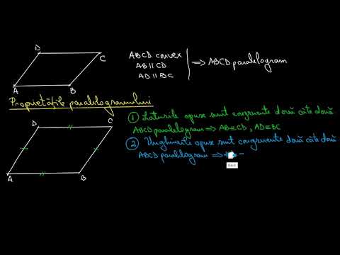 Paralelogram definitie/exerciții clasa VII a