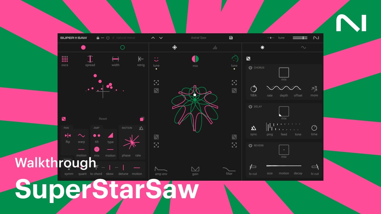 SuperStarSaw synth walkthrough | Native Instruments - YouTube