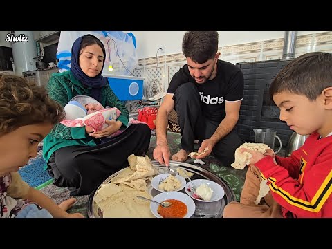 Beautiful Day With the Sholiz Family | Tiling the Gazebo & Hamid’s Sister Visiting Narges and Hossam