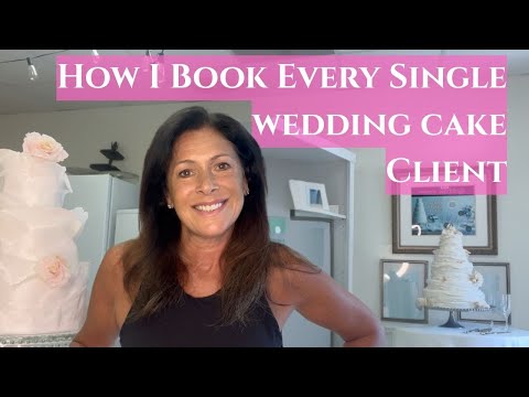 How I book every single wedding cake client