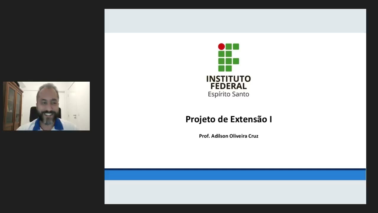 Terceira aula síncrona da disciplina Projeto de Extensão I 2024/2 realizada no dia 15/10/2024