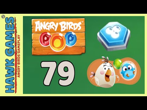Angry Birds Stella POP Bubble Shooter Level 79 - Walkthrough, No Boosters