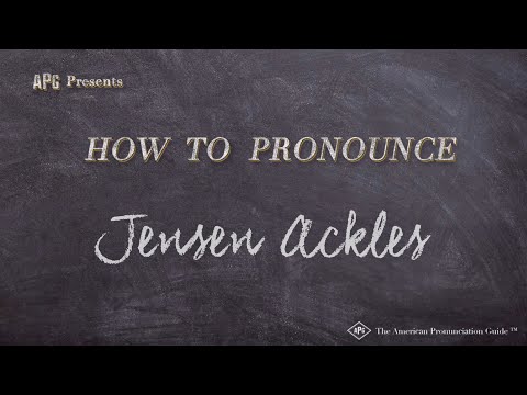 How to Pronounce Jensen Ackles (Real Life Examples!)