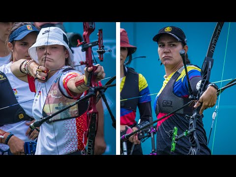 Spain v Colombia – recurve women's team quarterfinal | Final Olympic qualifier 2021