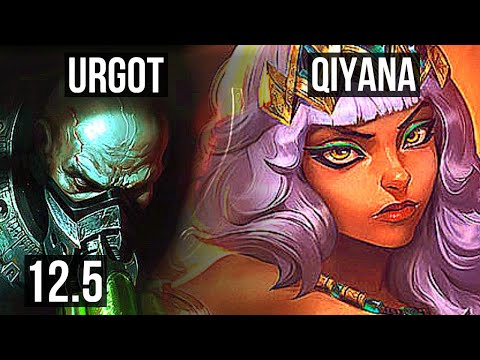 URGOT vs QIYANA (MID) | 8/0/5, Legendary, 1.0M mastery | NA Diamond | 12.5