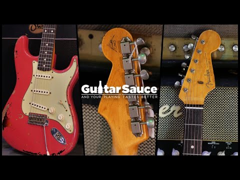 Fender Masterbuilt Landau 63 Stratocaster Relic Fiesta Red Over Sunburst | Demo by Paul Audia