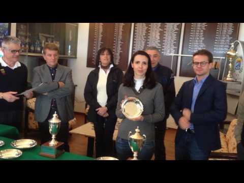 Premiazione Gara Nazionale VIII MEMORIAL PROF. LUCA LAZZERONI - G.C.Punta Ala 2.04.2017