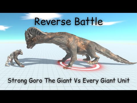 Reverse Battle - Strong Goro The Giant Vs Every Giant Unit ARBS |Animal Revolt Battle Simulator