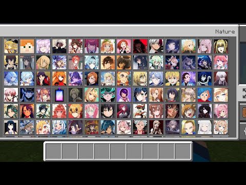 100 Anime Waifus Character V5 Addon [Jenny Mod] in Minecraft PE/BE 1.18/1.19