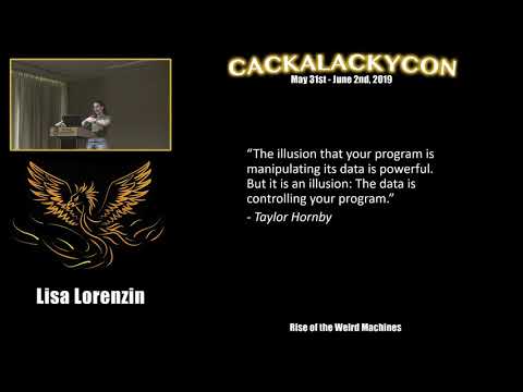 CackalackyCon1 - Lisa Lorenzin - Rise of the Weird Machines