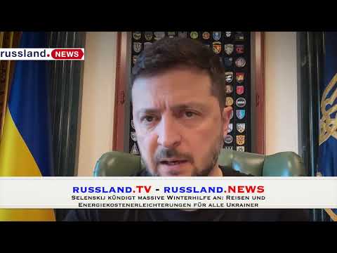 Selenskij kündigt massive Winterhilfe an: Reisen und Energiekostenerleichterungen für alle Ukrainer