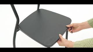 Costway 5 Pcs Dining Table Set with 4 Chairs - Black