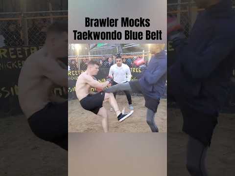 Brawler vs Taekwondo Blue Belt #mma #taekwondo #boxing #muaythai #thaiboxing #kickboxing