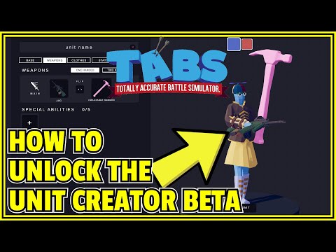 How to unlock the Unit Creator BETA in TABS | Totally Accurate Battle Simulator