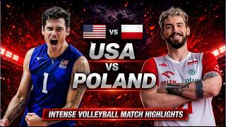 USA vs Poland Epic Volleyball Highlights | Men's VNL 2026 