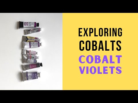 Cobalt Violet: the final chapter in  watercolor Cobalts exploration with PV14, PV49 and hues.