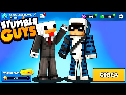 GIOCHIAMO A STUMBLE GUYS SU MINECRAFT - ITA