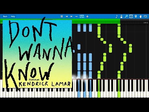 Don't Wanna Know - Maroon 5 piano tutorial