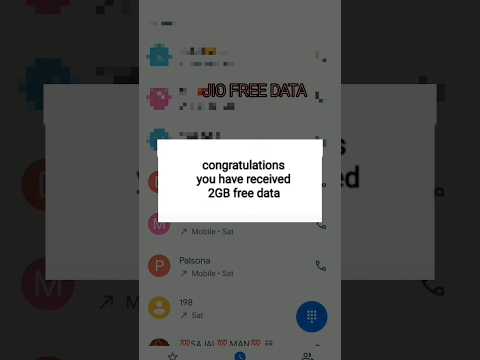 2 GB Free data jio sim 😊🕹️ #2gb #data #freedatajio #jio #viral #shorts #youtubeshorts