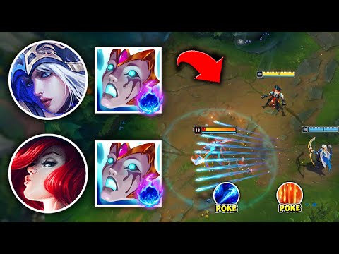 TURN YOUR BRAIN OFF AND WIN LANE WITH THIS ULTIMATE POKE LANE - League of Legends