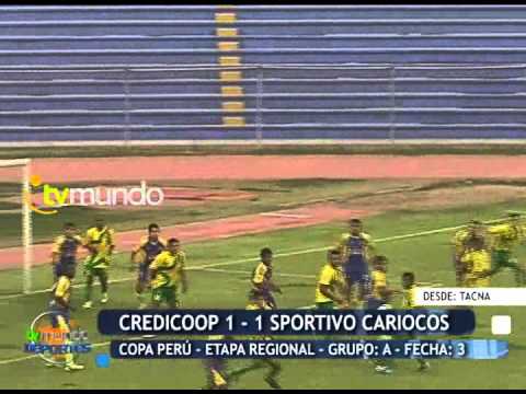 Deportivo Credicoop 1 - 1 Sportivo Cariocos / Copa Perú / Etapa Regional - Tvmundo Deportes 2014