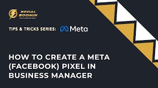 How to create a Meta / Facebook pixel in business manager