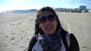 Presentadora Isabel in Spanish vacation   La playa de Marbella