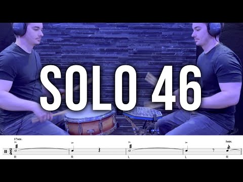 Eduardo Tucci | Solo №46 (Charley Wilcoxon - The All-American Drummer 150 Rudimental Solos)