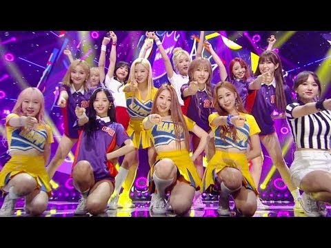 "EXCITING" WJSN (Cosmic Girls) (space girl) - HAPPY @ popular song Inkigayo 20170716