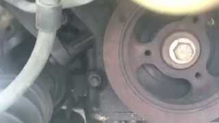 How to remove and replace drive belt mazda mpv 2000