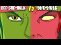 She Hulk VS Red She Hulk Animation She Hulk Transformation