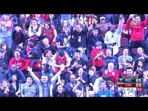 Nikola Mirotic clutch step back jumper vs IND (2016.12.26)