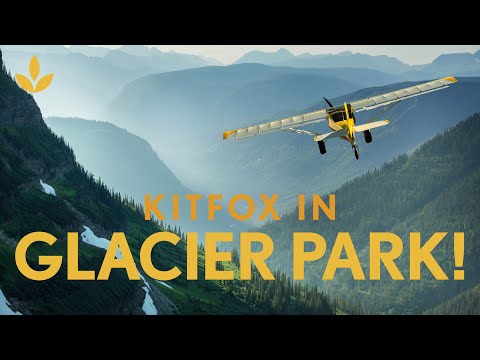 Flying the Kitfox through GLACIER NATIONAL PARK!