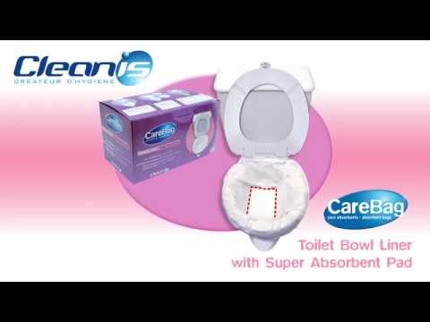 Cleanis CareBag Toilet Bowl Liner With Super Absorbent Pad